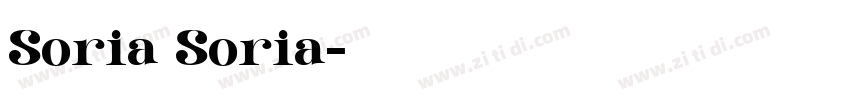 Soria Soria字体转换